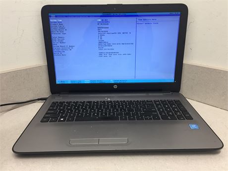 HP NOTEBOOK - PENTIUM N3710, 8GB RAM, 500GB SATA  HDD, NO OS