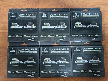 Lot of 6 XFX Low Profile Accessory Kits for Graphics Cards