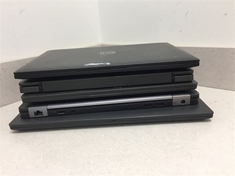 Lot of 5 Mixed DELL Laptops - NO OS
