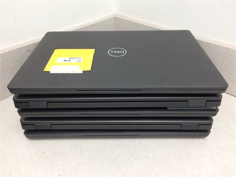 Lot of 5 Dell Latitude 5400's - Intel i5-8365U, 16GB RAM, NO OS/DRIVES