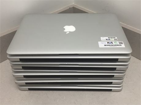 Lot of 10 Apple MacBook Airs - 6 2017's, 1 2015's, 1 2014, 2 2013's
