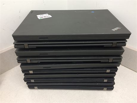 Lot of 10 Lenovo ThinkPads- 3 8th Gen CPUs, 5 6th Gen CPUs, 2 5th Gen CPUs,NO OS