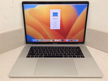 MacBook Pro 2017- Intel i7-7820HQ, 16GB RAM, 512GB NVME SSD, macOS Ventura