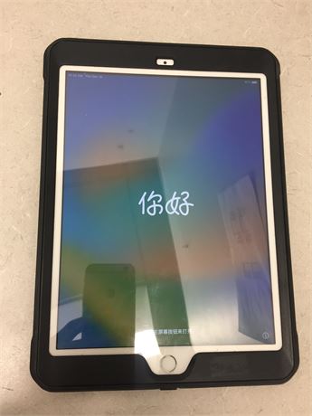 iPad 5 White with a case, 2GB RAM, 128 GB Flash Storage