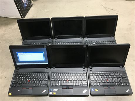 Lot of 6: LENOVO THINKPAD X1 Educational Laptops