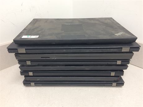 Lot of 8 Mixed Lenovo Thinkpads - 1 4th Gen, 2 6th Gen, 5 8th Gen CPUs, NO OS