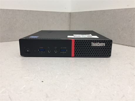 LENOVO THINKCENTRE M600 - PENTIUM J3710, 4GB RAM, 128GB SATA SSD, NO OS