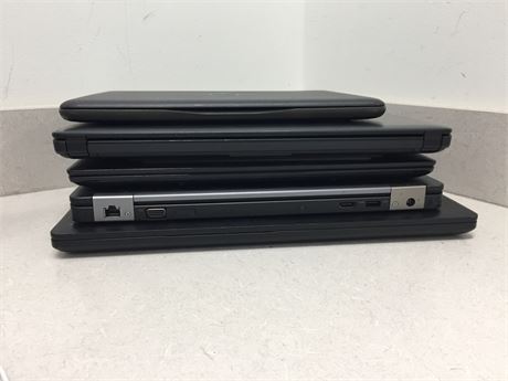 Lot of 5 Mixed DELL Laptops - NO OS