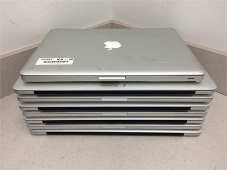 Lot of 8 MacBook Pros - 4x 2015, 3x 2013, 1x 2012