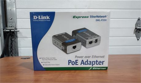 New in Box D-Link Power over Ethernet Adapter DWL-P200