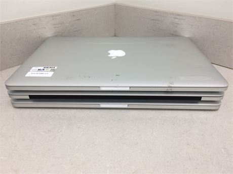 Lot of 3 MacBook Pro 2015's - Intel Core i7-4980HQ, 16GB RAM, 1 TB SATA SSD