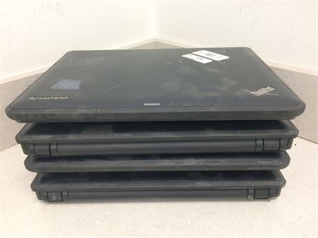 Lot of 4 Lenovo ThinkPads - 3 X131Es, 1 X130E, NO OS